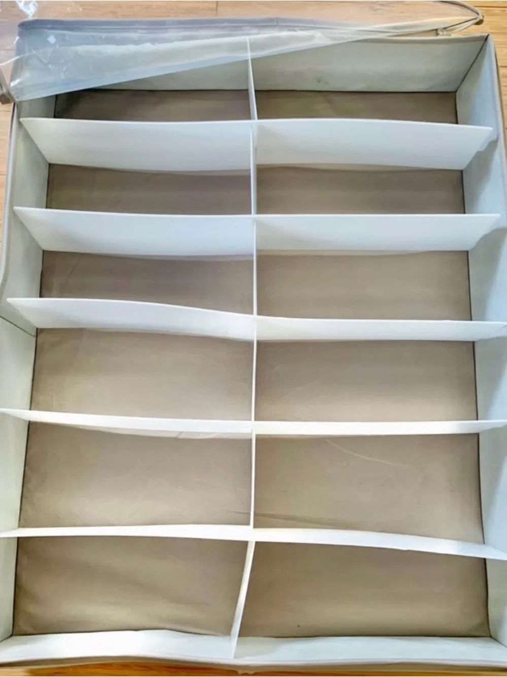 12-Compartment Under-Bed Shoe Storage Organizer
